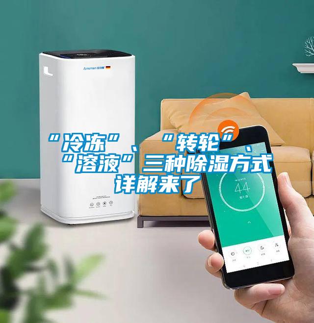 “冷凍”、“轉(zhuǎn)輪”、“溶液”三種除濕方式詳解來了