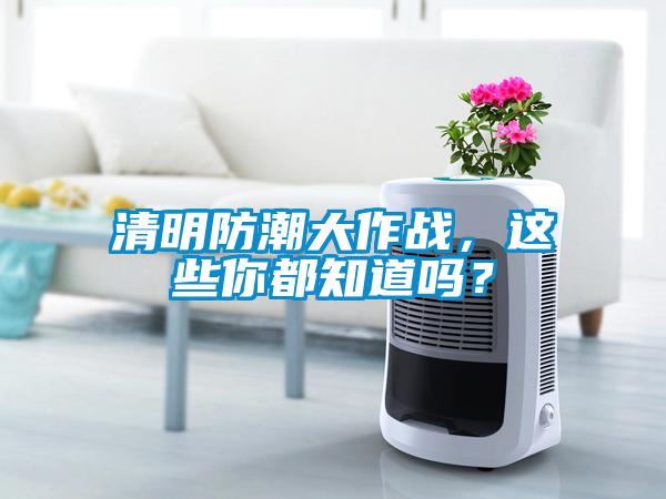 清明防潮大作戰，這些你都知道嗎？
