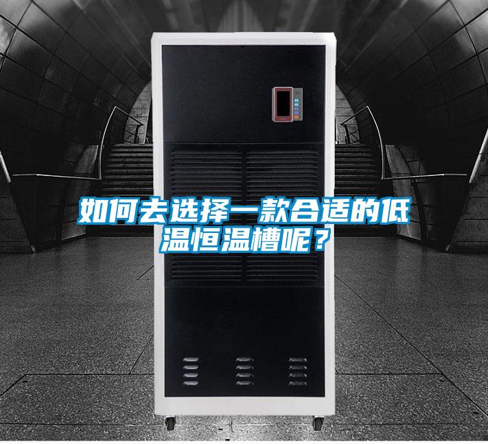 如何去選擇一款合適的低溫恒溫槽呢？
