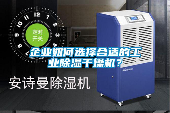 企業如何選擇合適的工業除濕干燥機？