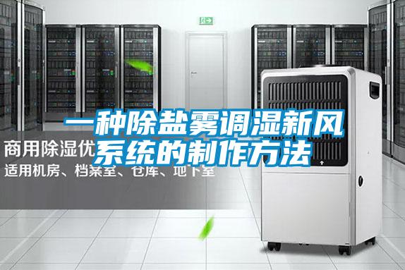一種除鹽霧調(diào)濕新風系統(tǒng)的制作方法