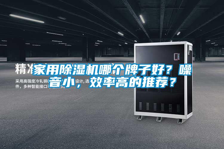 家用除濕機哪個牌子好？噪音小，效率高的推薦？