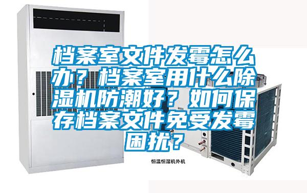 檔案室文件發霉怎么辦？檔案室用什么除濕機防潮好？如何保存檔案文件免受發霉困擾？