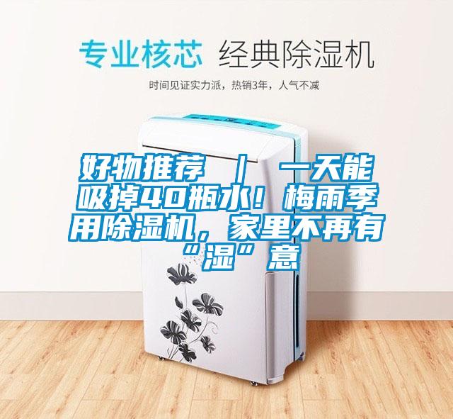 好物推薦 ｜ 一天能吸掉40瓶水！梅雨季用除濕機，家里不再有“濕”意