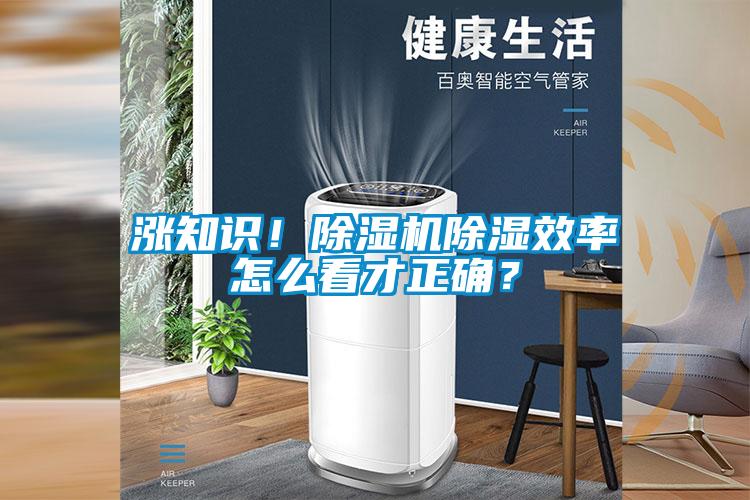 漲知識！除濕機除濕效率怎么看才正確？