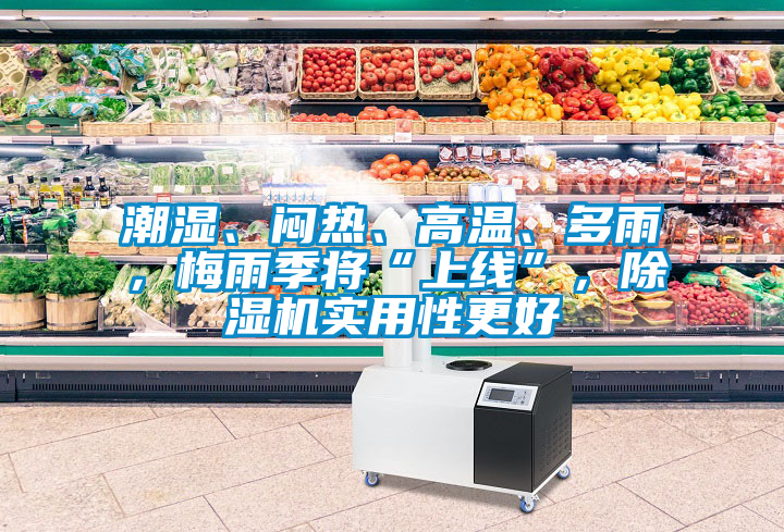 潮濕、悶熱、高溫、多雨，梅雨季將“上線”，除濕機實用性更好