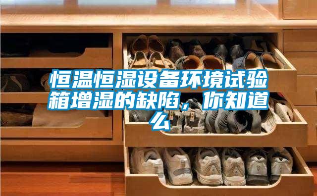 恒溫恒濕設備環境試驗箱增濕的缺陷，你知道么