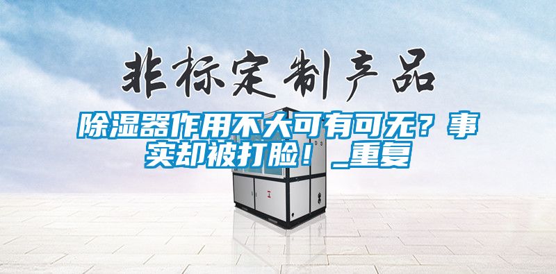 除濕器作用不大可有可無？事實卻被打臉！_重復