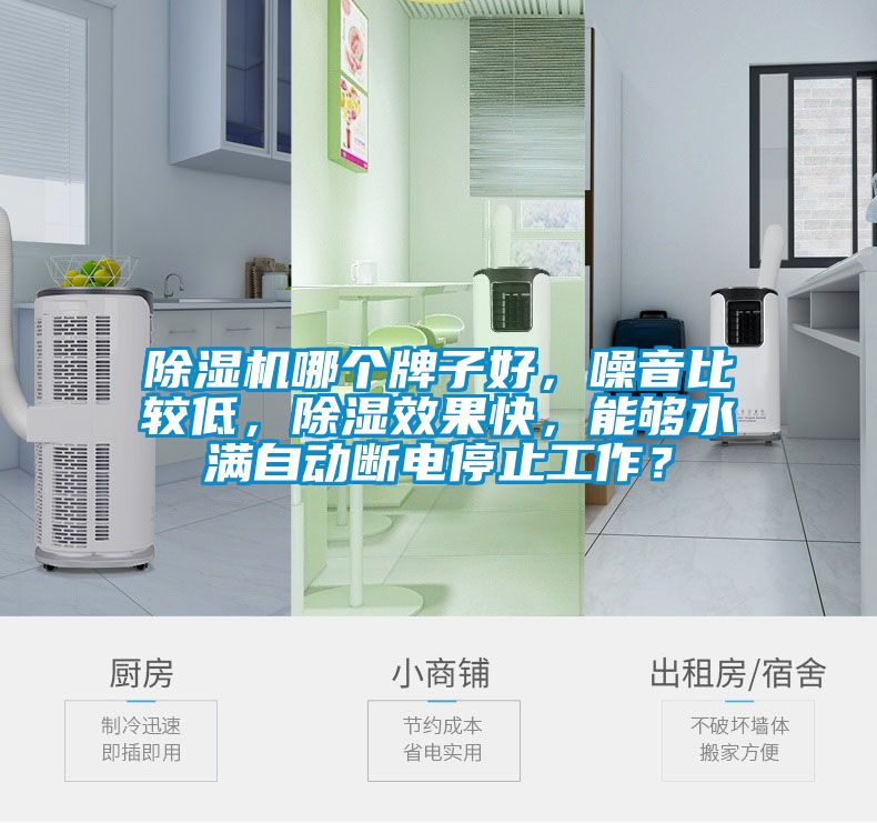 除濕機(jī)哪個(gè)牌子好,噪音比較低,除濕效果快,能夠水滿自動(dòng)斷電停止工作?